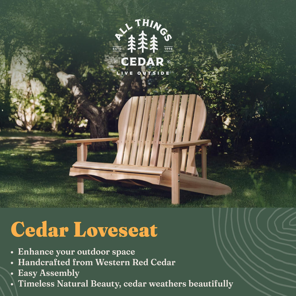Adirondack Loveseat with Curved Armrests J974530