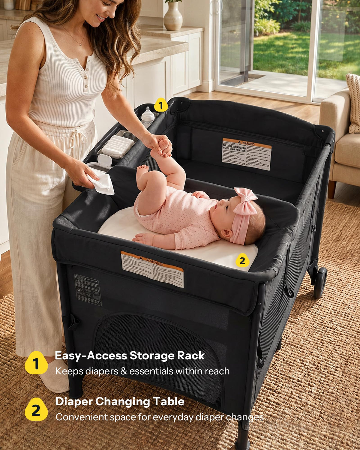 6 in 1 Foldable Playard J9644