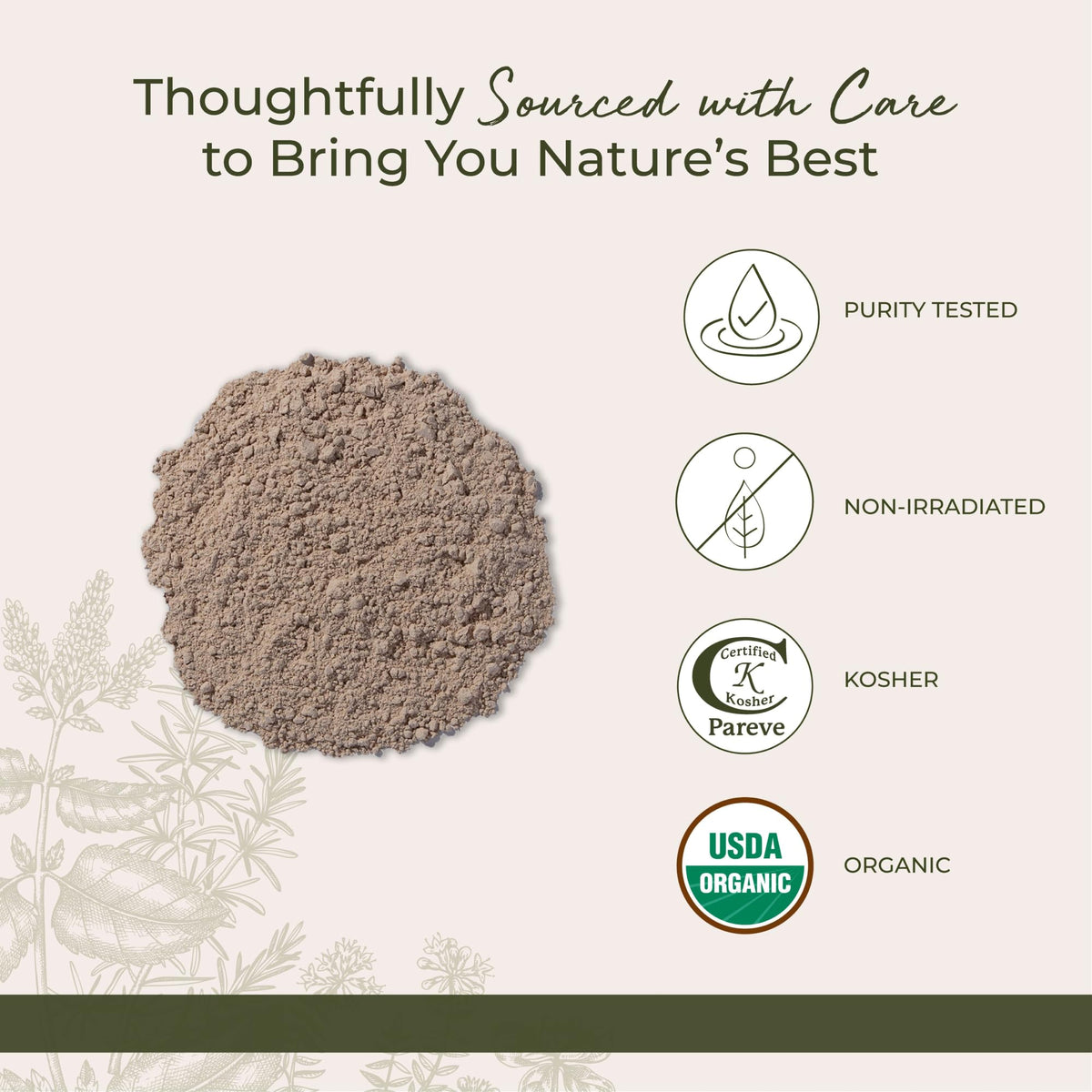 Organic Psyllium Husks Powder 1 lb Bag Q2734