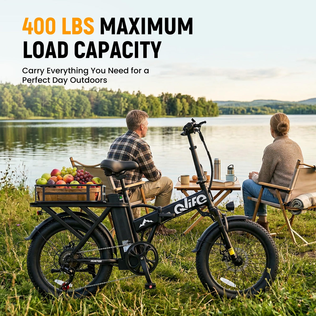 Foldable Electric Bike with 20" Fat Tires S67177