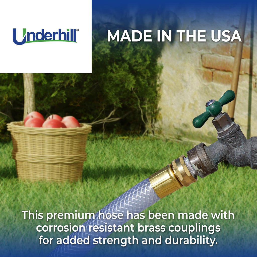 Clear 100 ft 3/4 Inch Flexible Anti-Kink Garden Water Hose A737