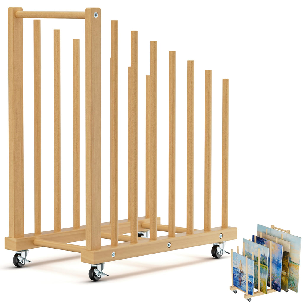 Canvas Storage Rack with Wheels and Handle P31339