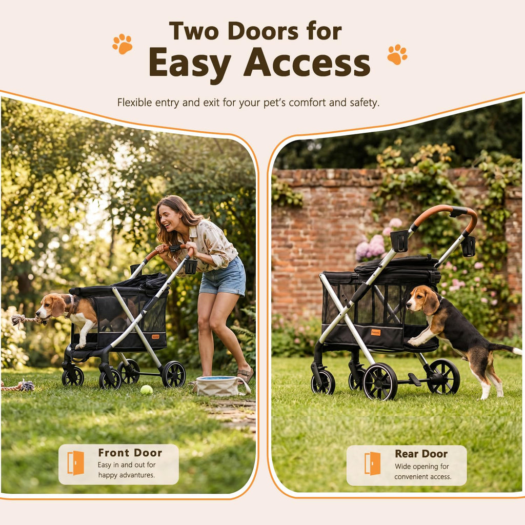 Lightweight Aluminum Dog Stroller J2149