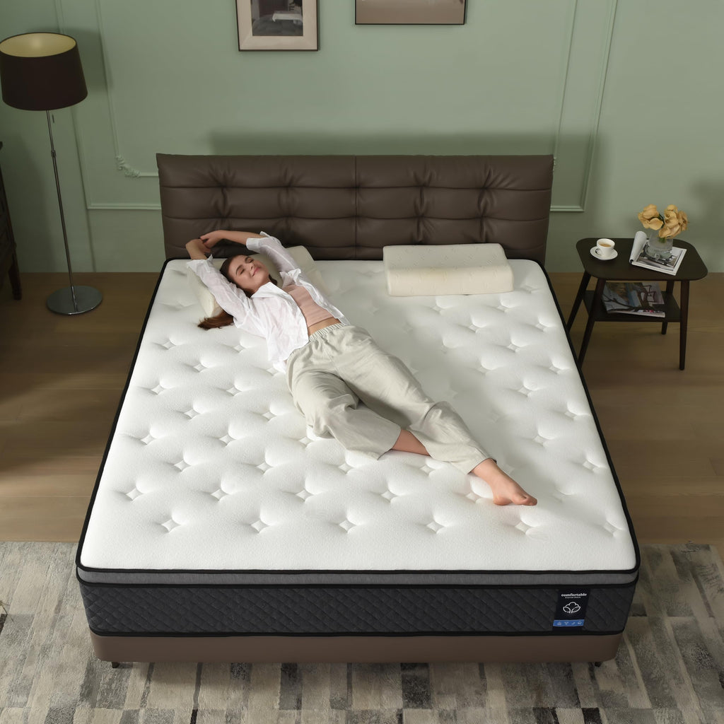Full Size 12 Inch Hybrid Gel Memory Foam Mattress L96838