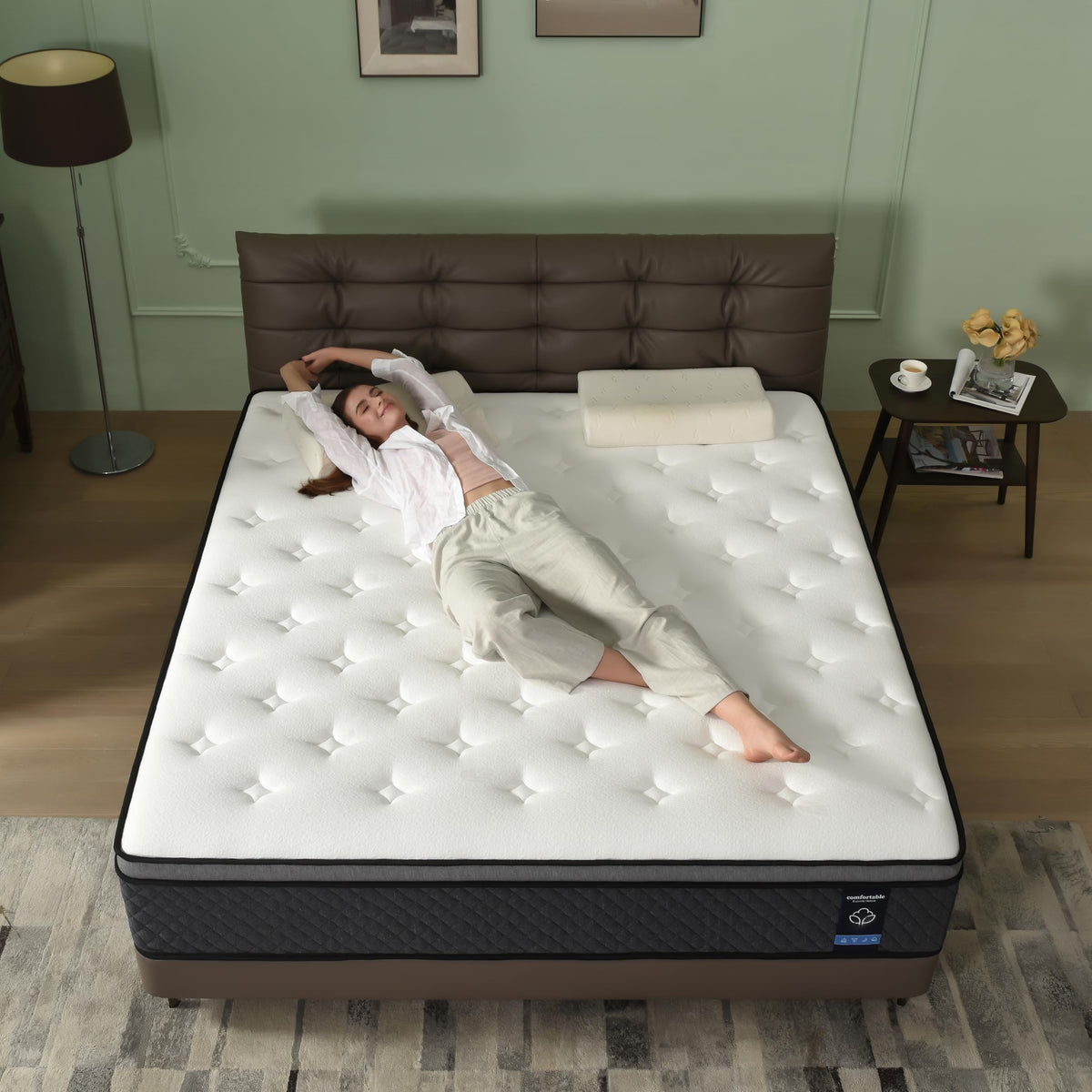 Full Size 12 Inch Hybrid Gel Memory Foam Mattress L96838