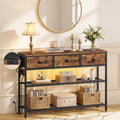 Console Table with Power Outlets and LED Lights Y8222