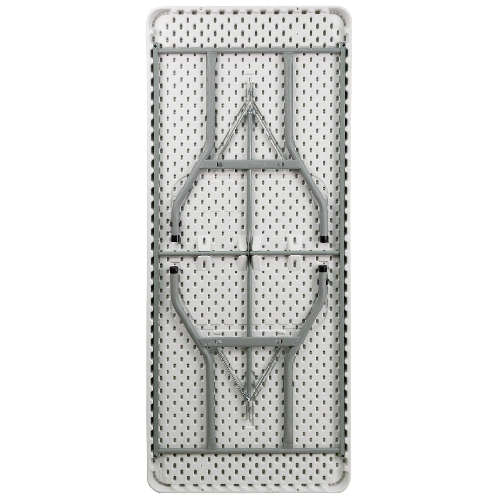 6-Foot Granite White Plastic Folding Table U38678