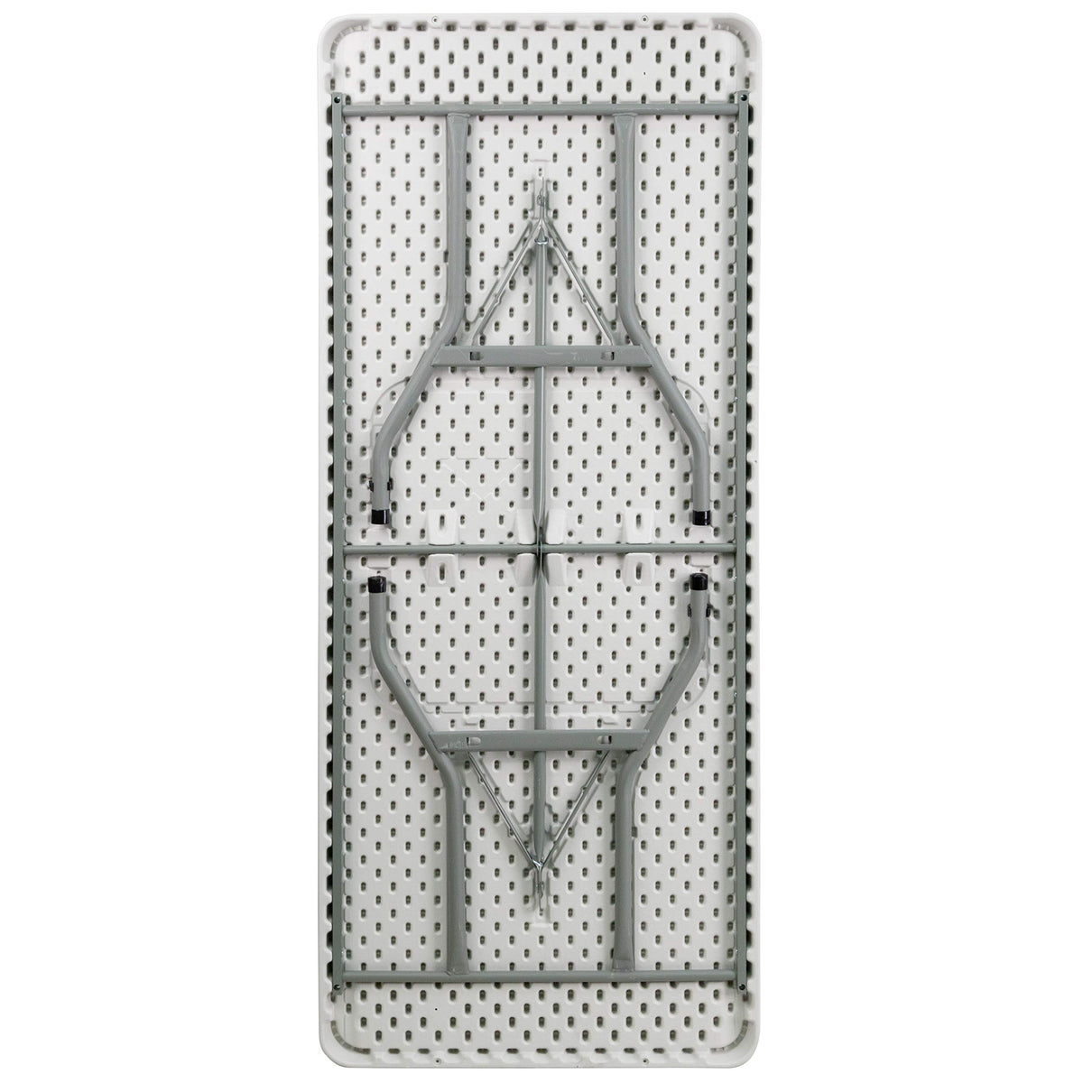 6-Foot Granite White Plastic Folding Table U38678