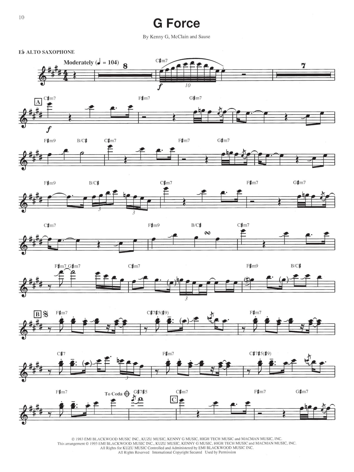 Saxophone Sheet Music Book X501739
