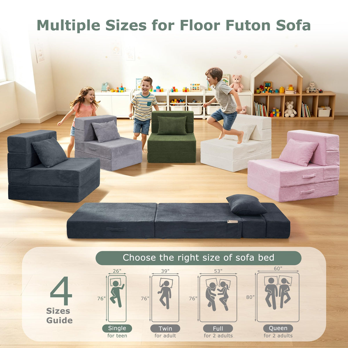 Folding Convertible Sofa Bed with Bag P89774