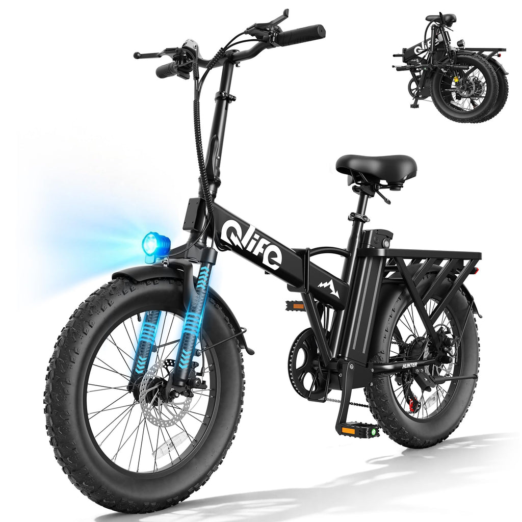 Foldable Electric Bike with 20" Fat Tires S67177
