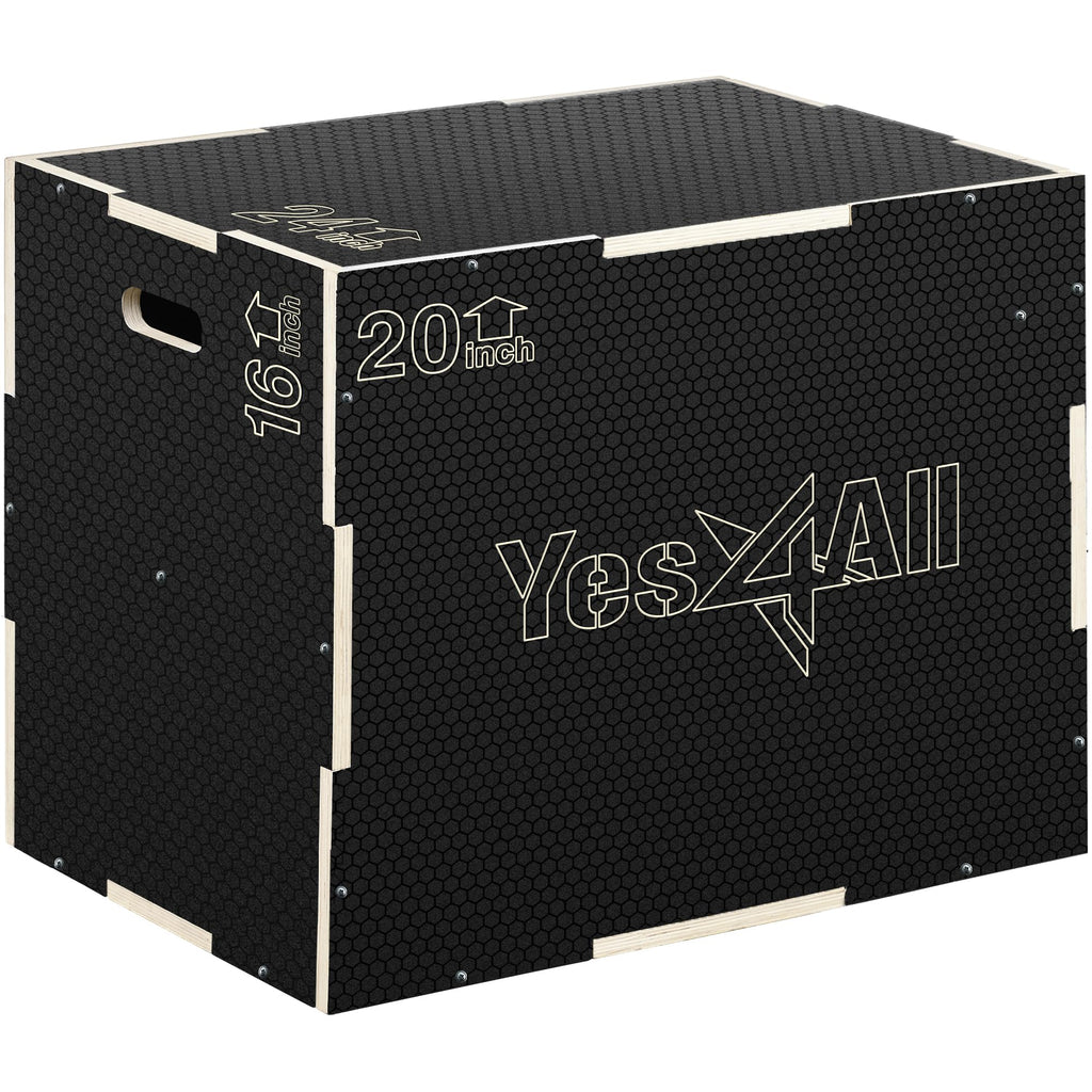 3-in-1 Non-Slip Wooden Plyo Box R229830