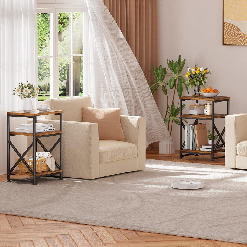 3 Tiers Open Shelves Side Table Z599909