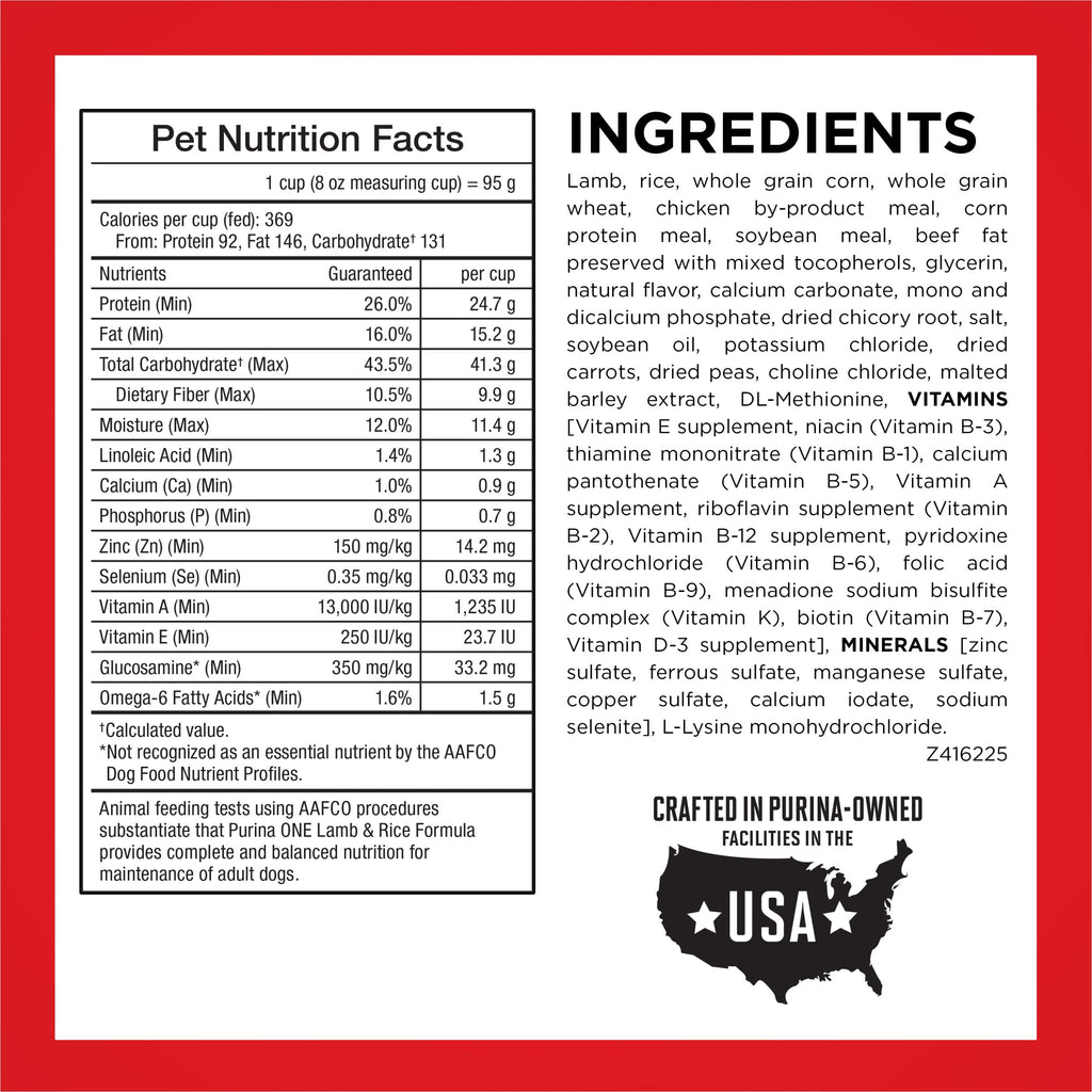 Lamb and Rice Formula Dry Dog Food J65462