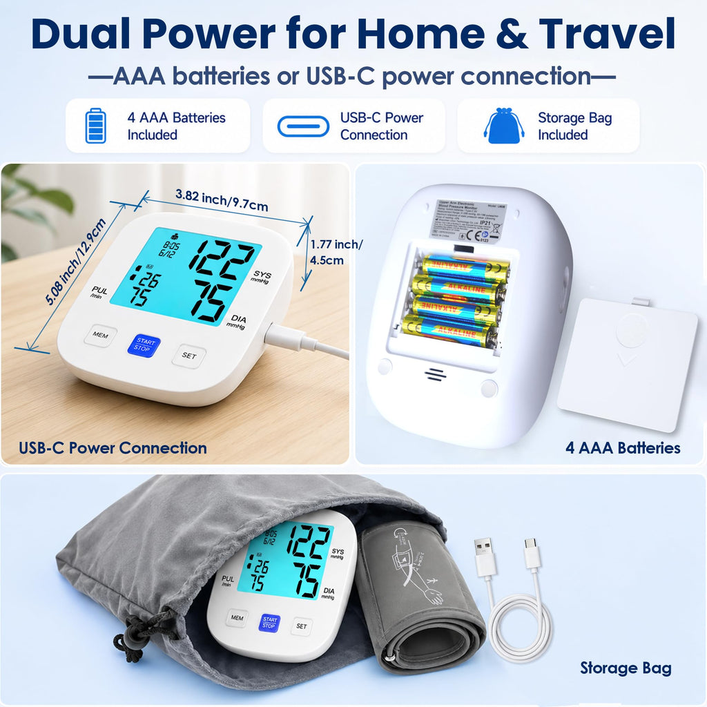 Upper Arm Blood Pressure Monitor with 8.7"-16.5" Cuff V67033