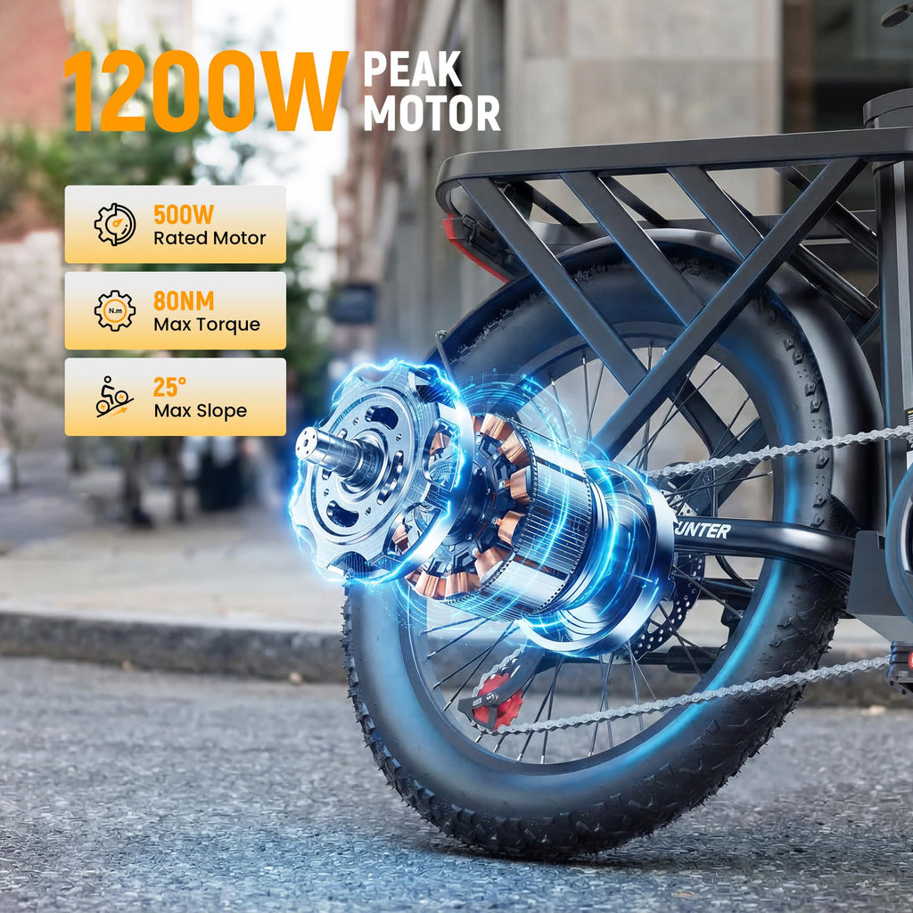 Foldable Electric Bike with 20" Fat Tires S67177