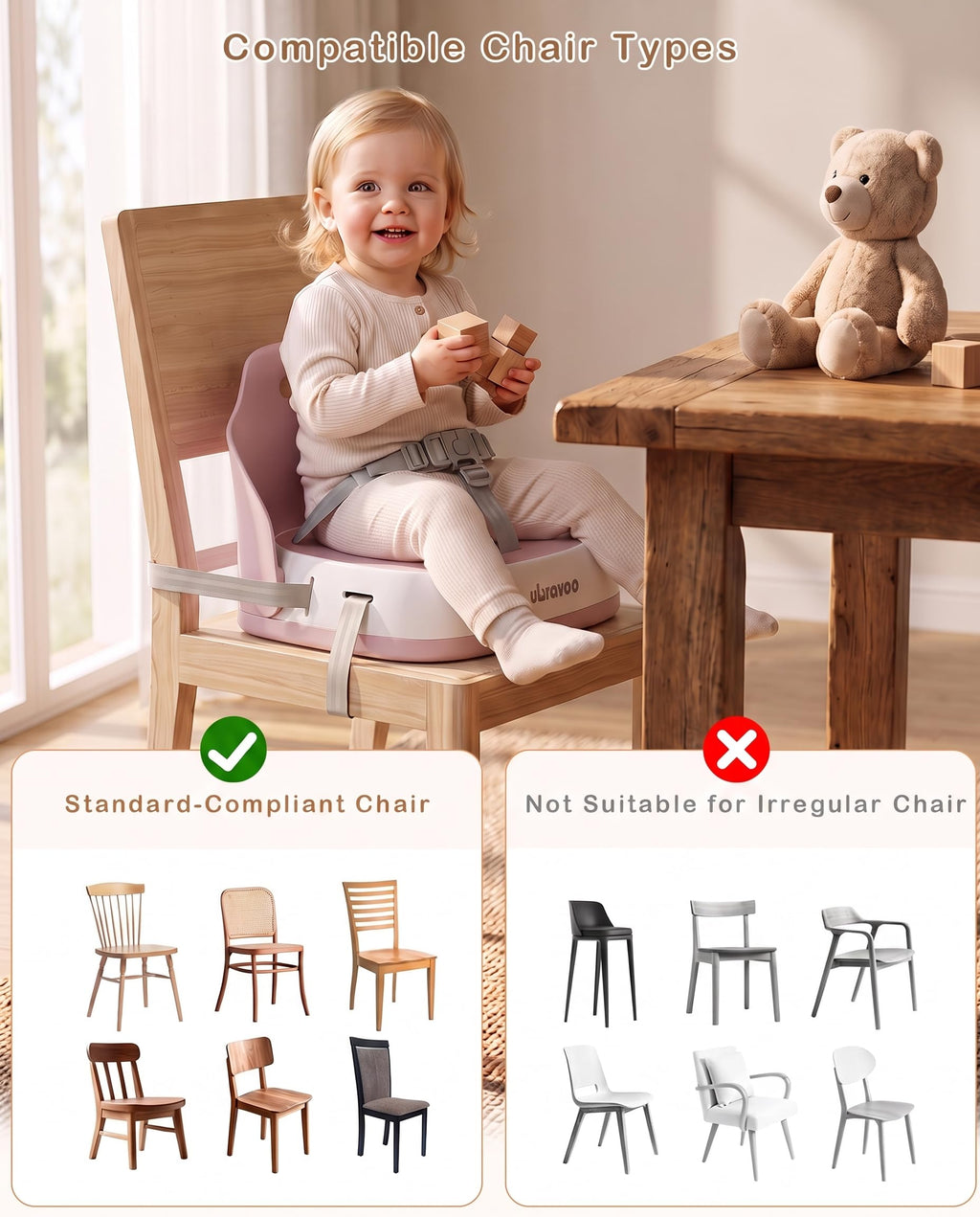 Pink Booster Seat J936