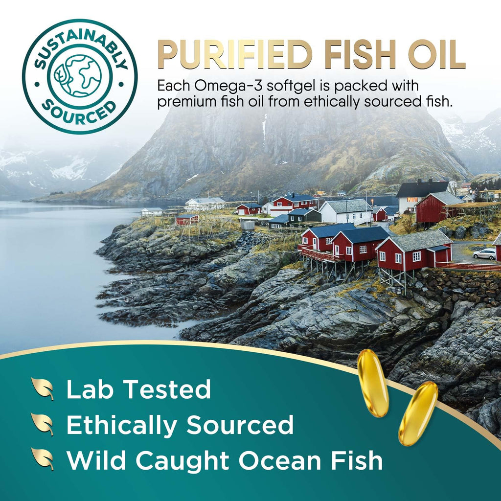 Omega 3 Fish Oil 2400mg Softgels Q600