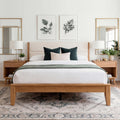 Solid Bamboo Queen Size Bed Frame with Headboard Z794