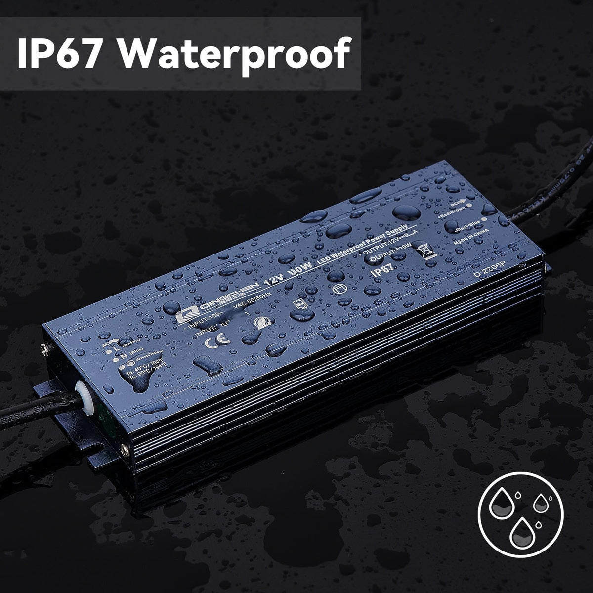 200W Waterproof IP67 12V DC Power Supply C44574