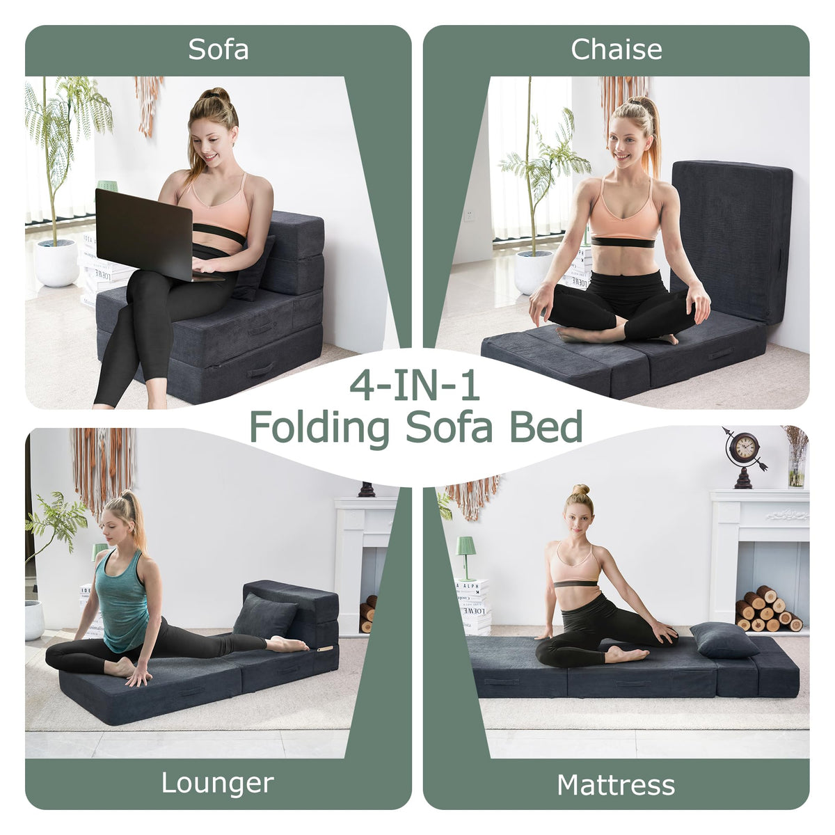 Folding Convertible Sofa Bed with Bag P89774
