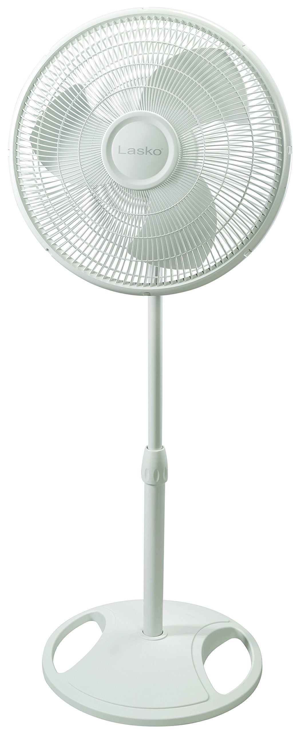 White 16 Inch and Black 18 Inch Oscillating Pedestal Stand Fans B371
