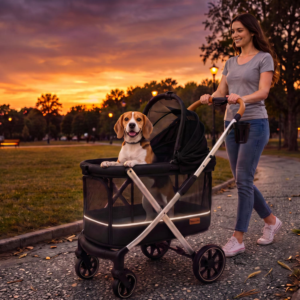 Lightweight Aluminum Dog Stroller J2149