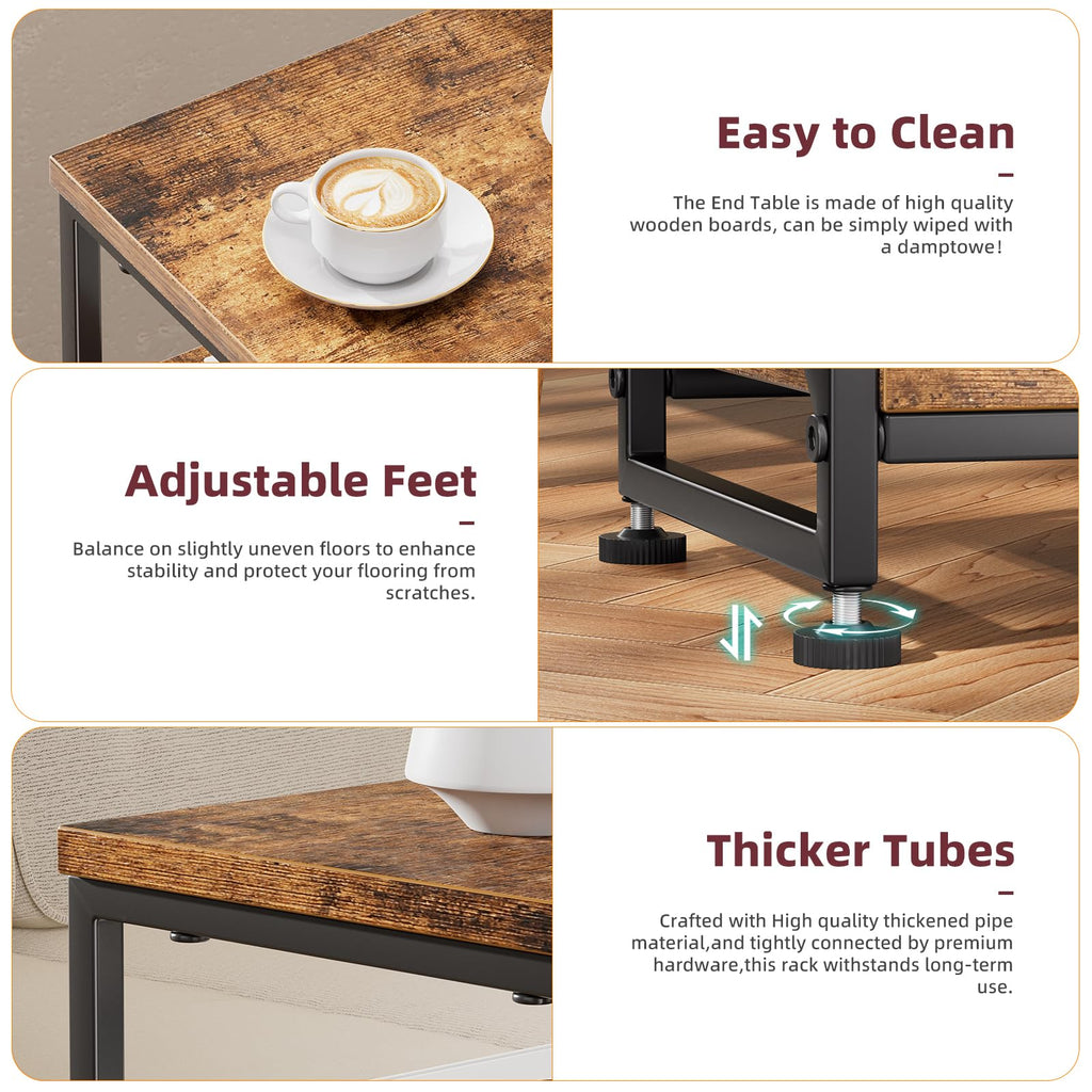3 Tiers Open Shelves Side Table Z599909
