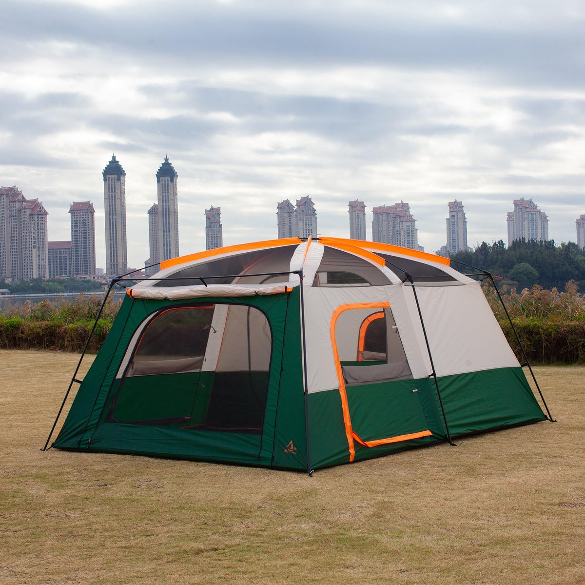 Extra Large 12-14 Person 2 Room Waterproof Double Layer Cabin Tent E98280