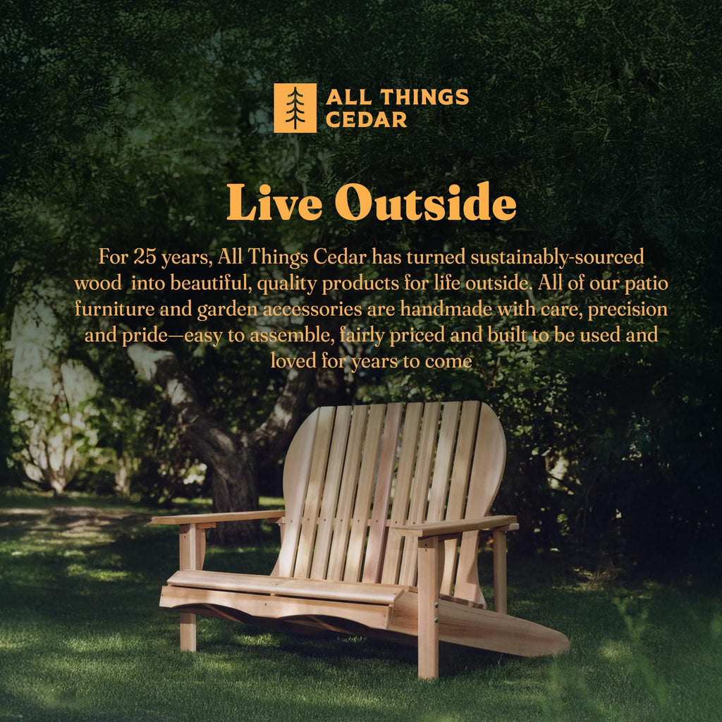 Adirondack Loveseat with Curved Armrests J974530