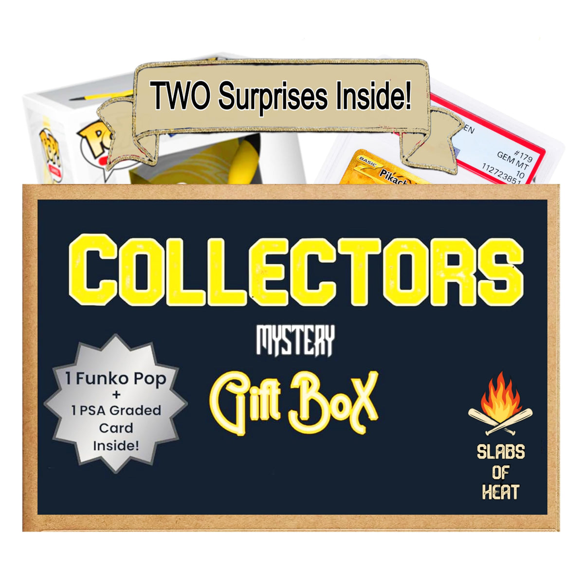 TCG Collector's Gift Box with PSA Graded TCG Card & Funko Pop V93385