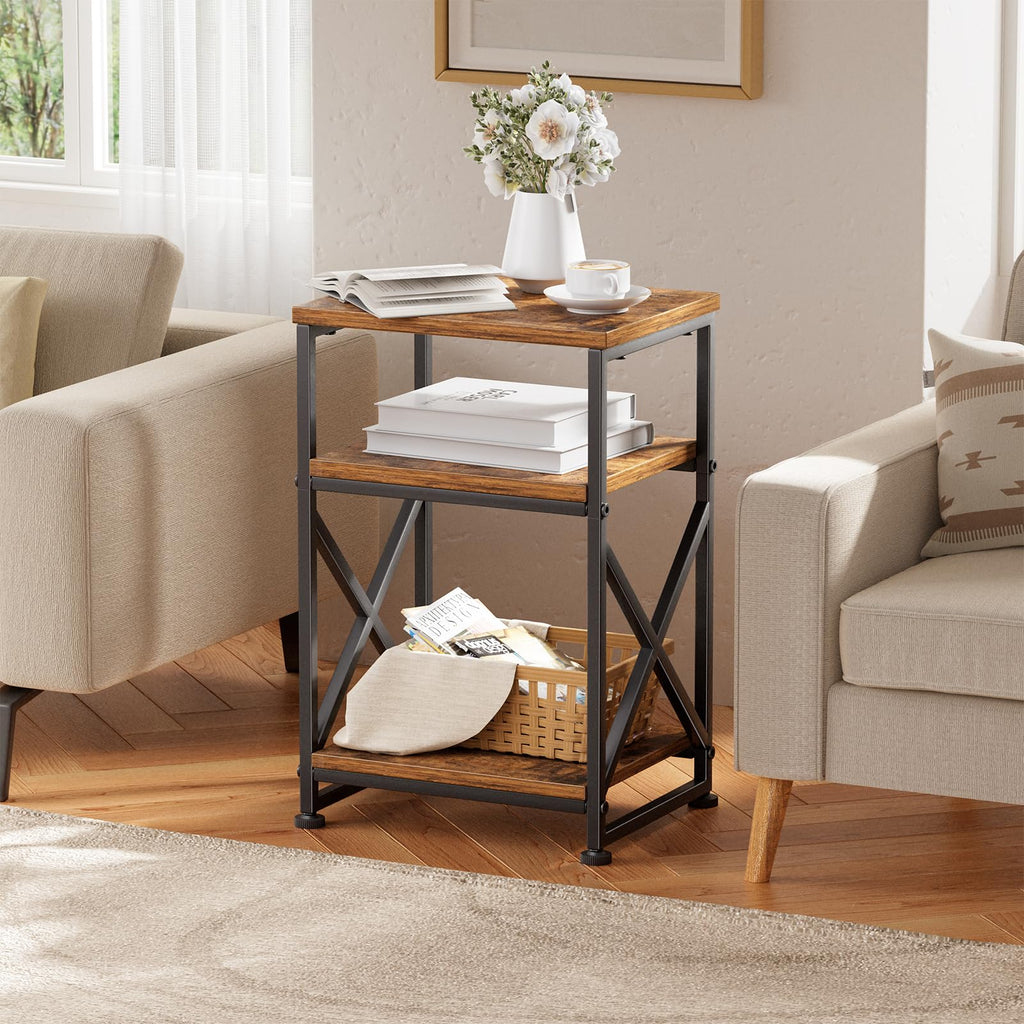 3 Tiers Open Shelves Side Table Z599909