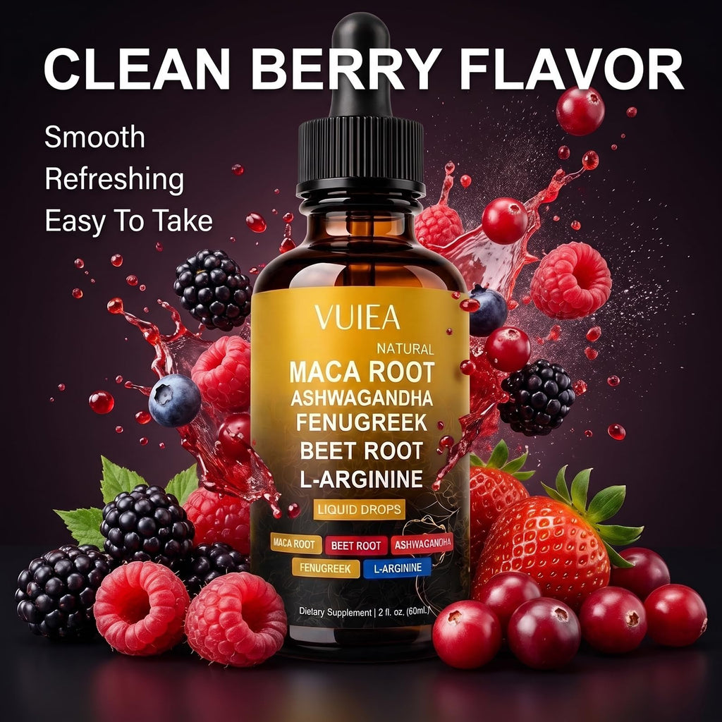 Liquid Maca Root Supplement with Ashwagandha, Fenugreek & Beet Root O9691