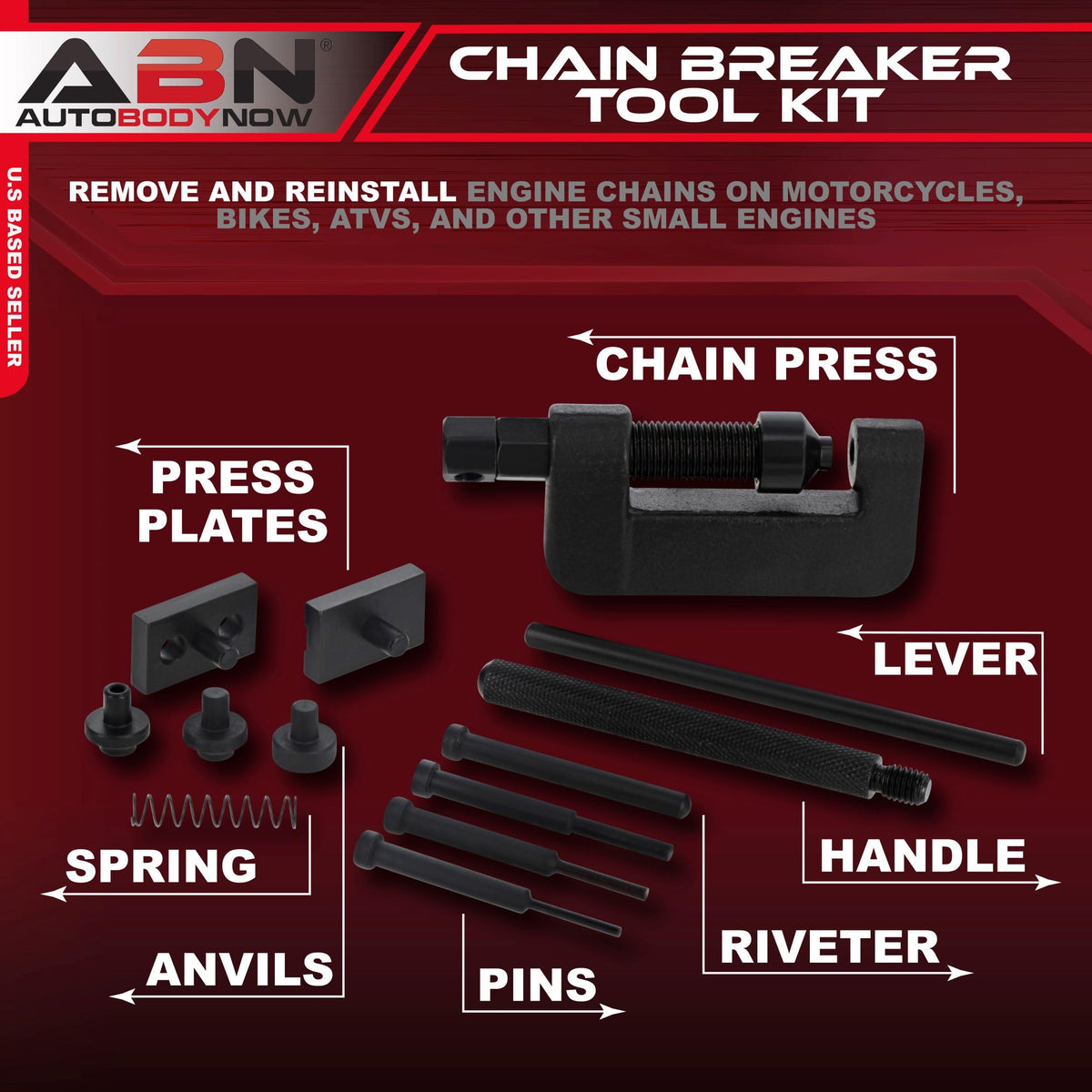 Chain Breaker Tool Kit with Storage Case 13 Piece R12231