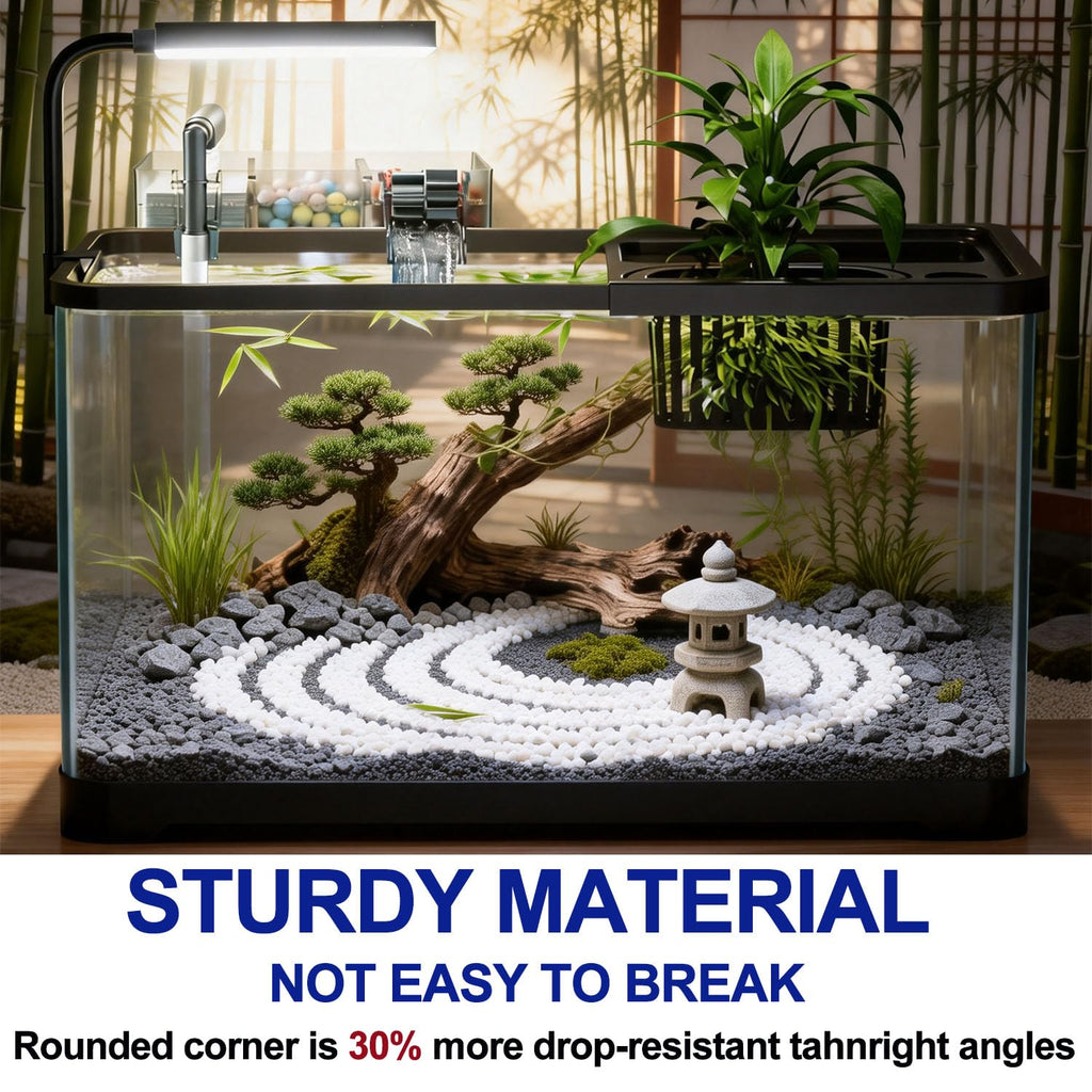 5 Gallon Plastic Fish Tank with Filter and Lid S608911