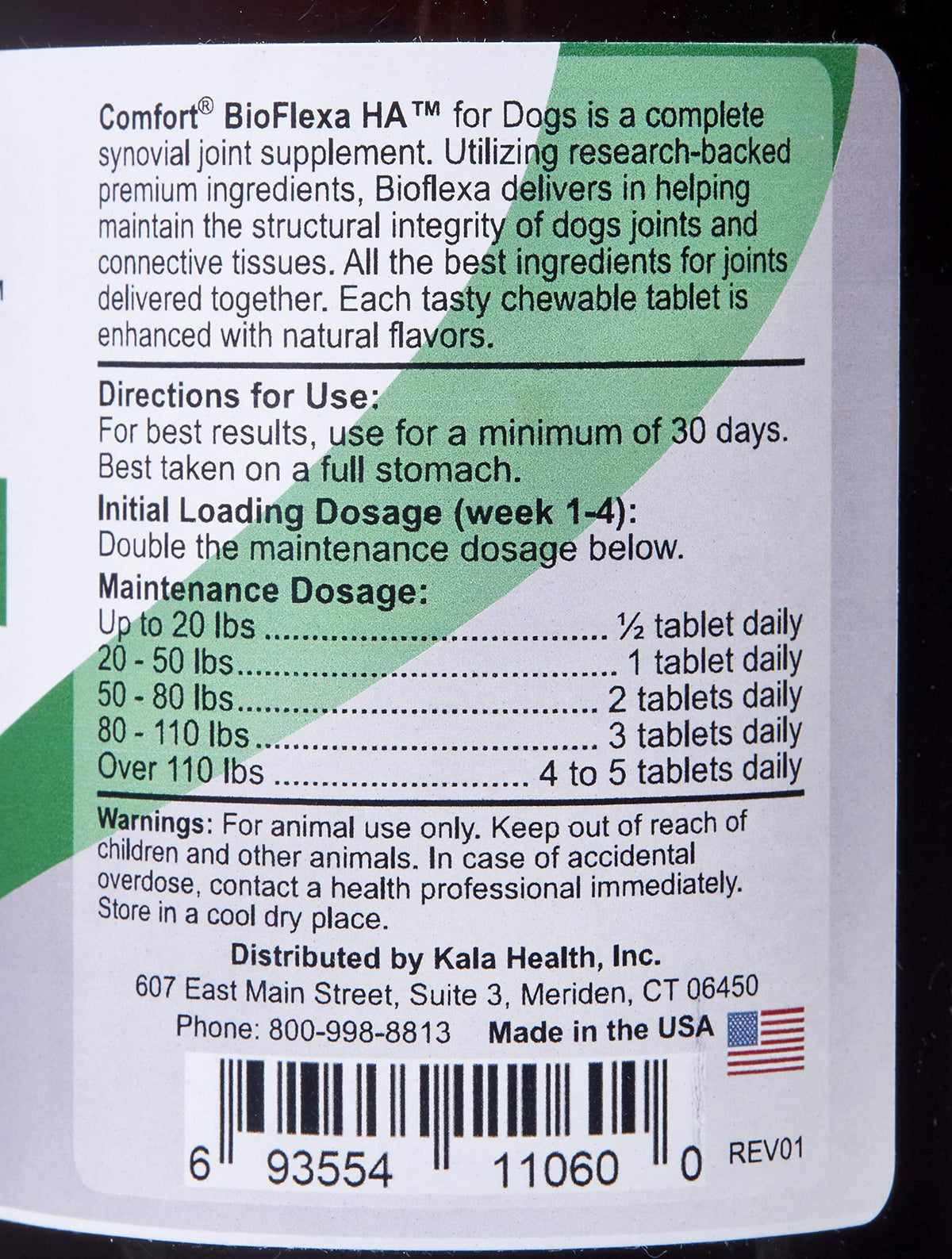 BioFlexa HA Hip and Joint Plus for Dogs, 60 Count Y873