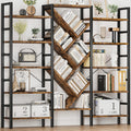 70x70 5 Tier Wooden Bookcase with 17 Open Shelf Z84737