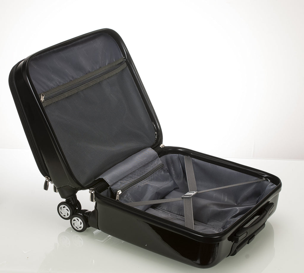 Hardside Rolling Computer Case, Carry-On, Black J223220