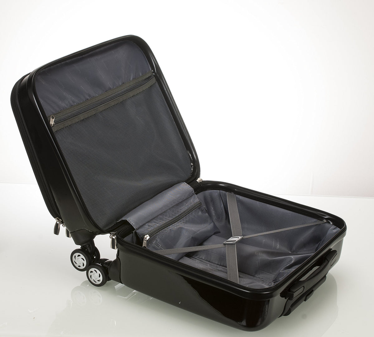 Hardside Rolling Computer Case, Carry-On, Black J223220